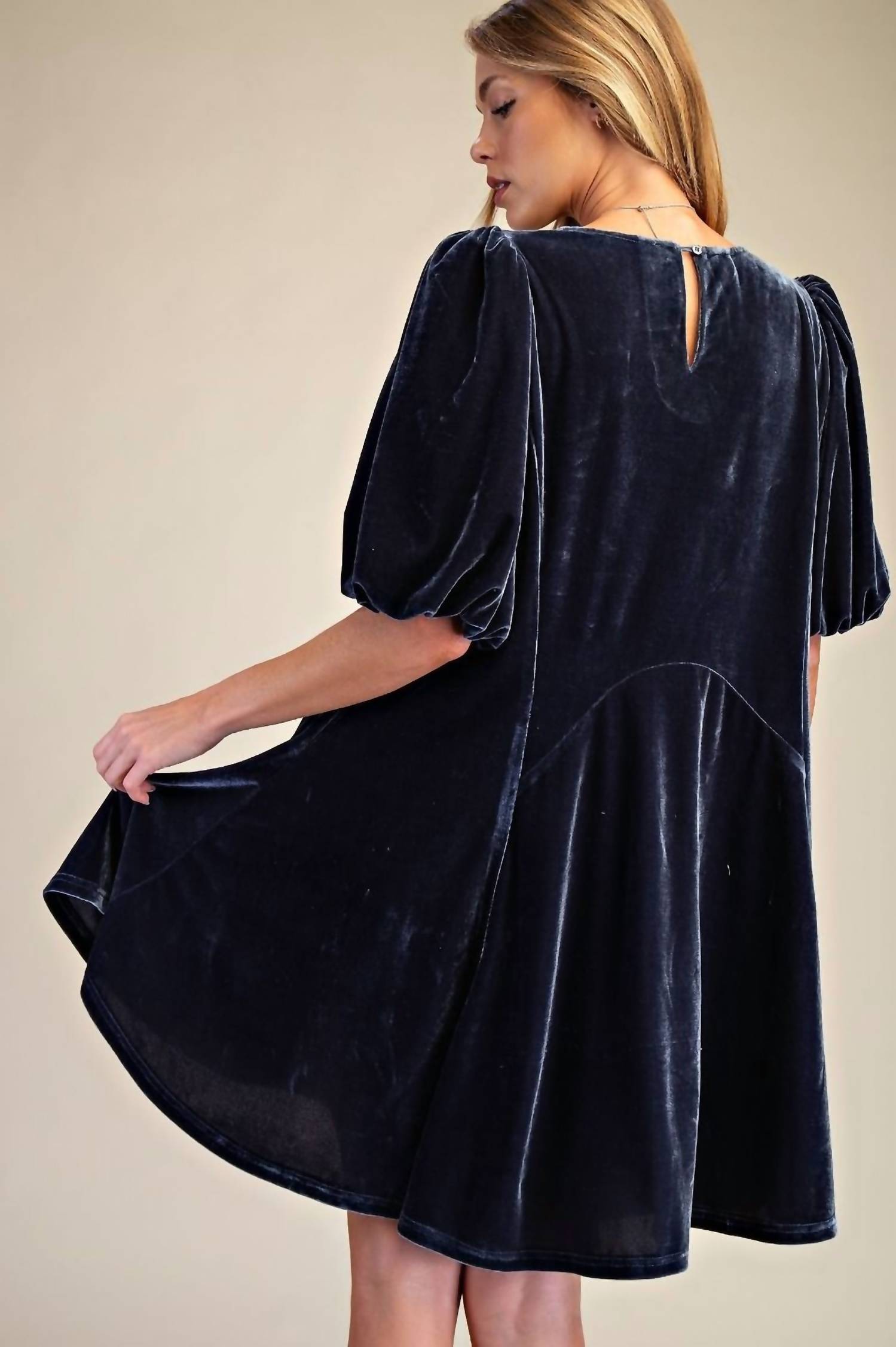 Easel - Velvet Mini Dress