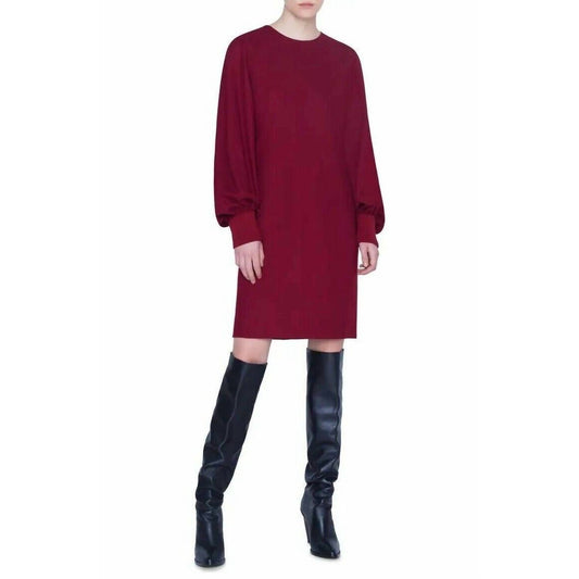 Akris Punto - Long Balloon Sleeve Wool Mini Dress