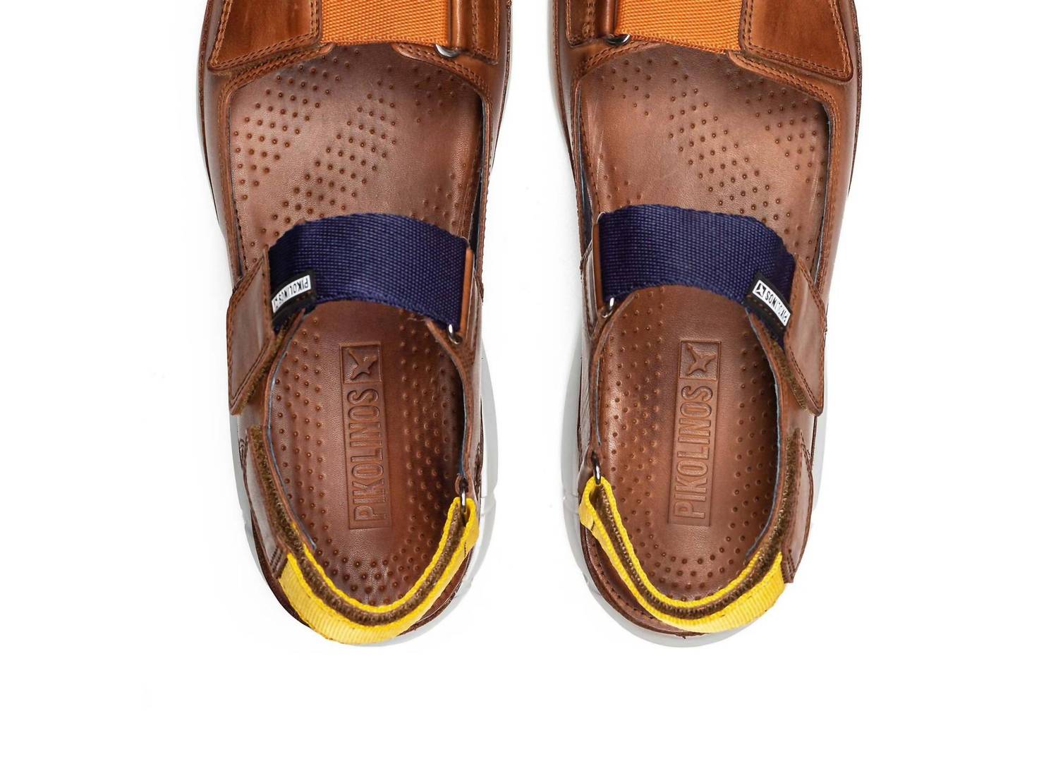 PIKOLINOS Men's Oropesa Leather Sandals in cuero - men's sandal - alternate view