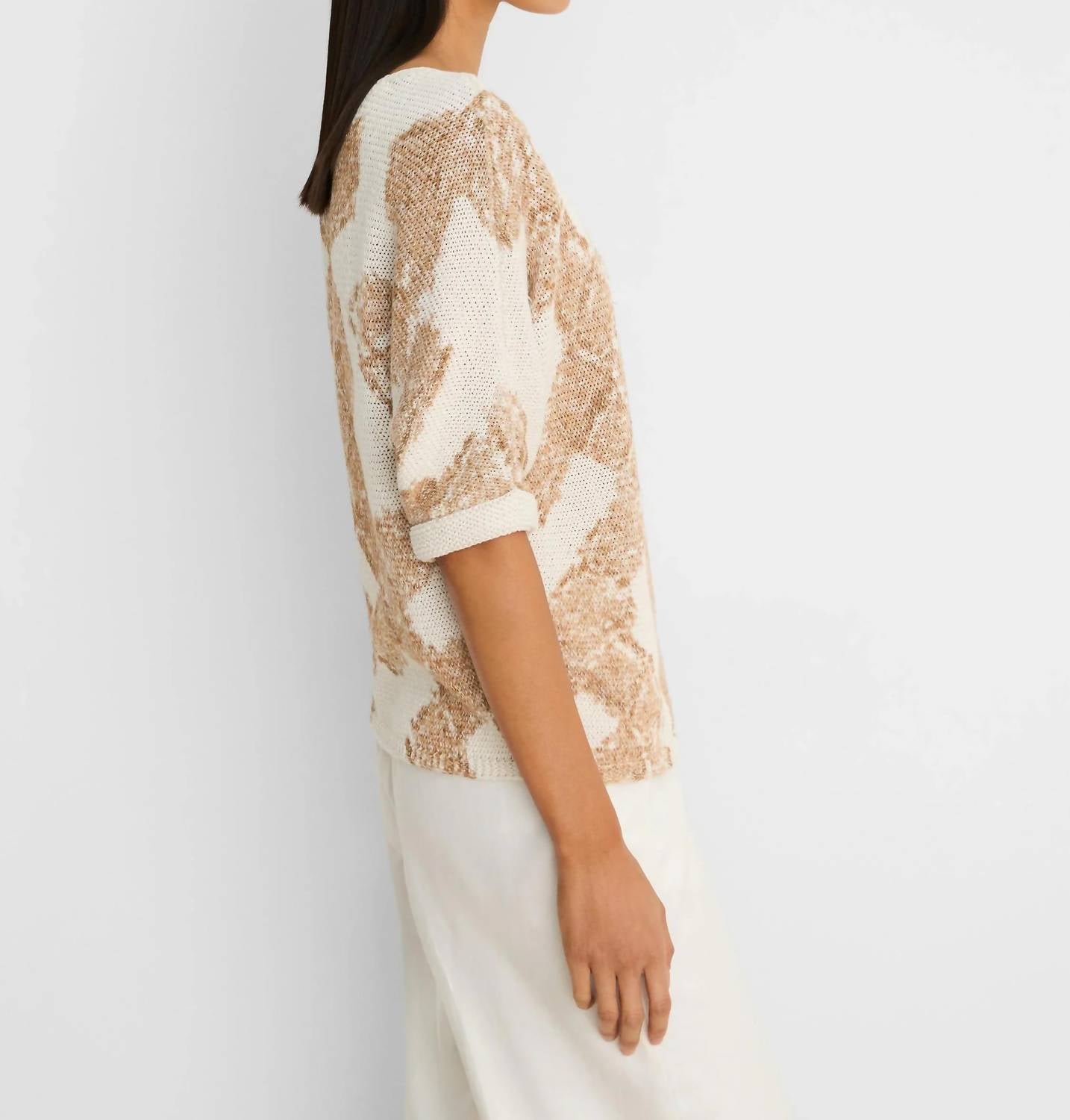 Nic + Zoe - Stamp Scoopneck Sweater
