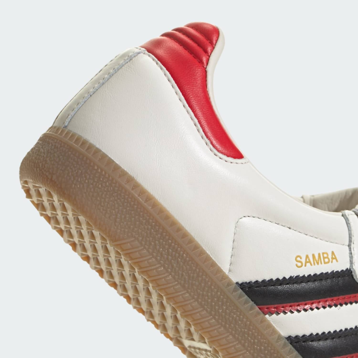 adidas Men's Samba Long Tongue Sneakers in cloud white core black better scarlet - men's sneaker - view 7