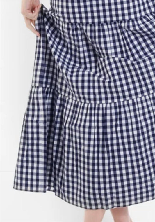 Navybleu - Gingham Skirt