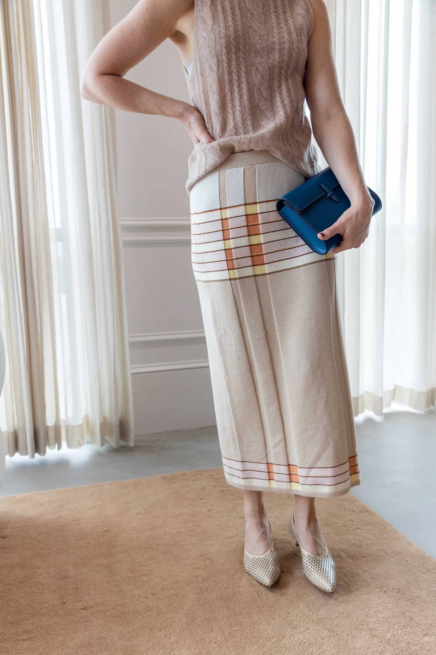 Guest In Residence - Plaited Rib Skirt