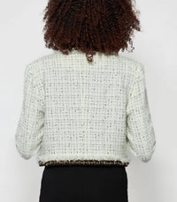 Solgo Atelier - Aret Tweed Bouclé Crop Jacket