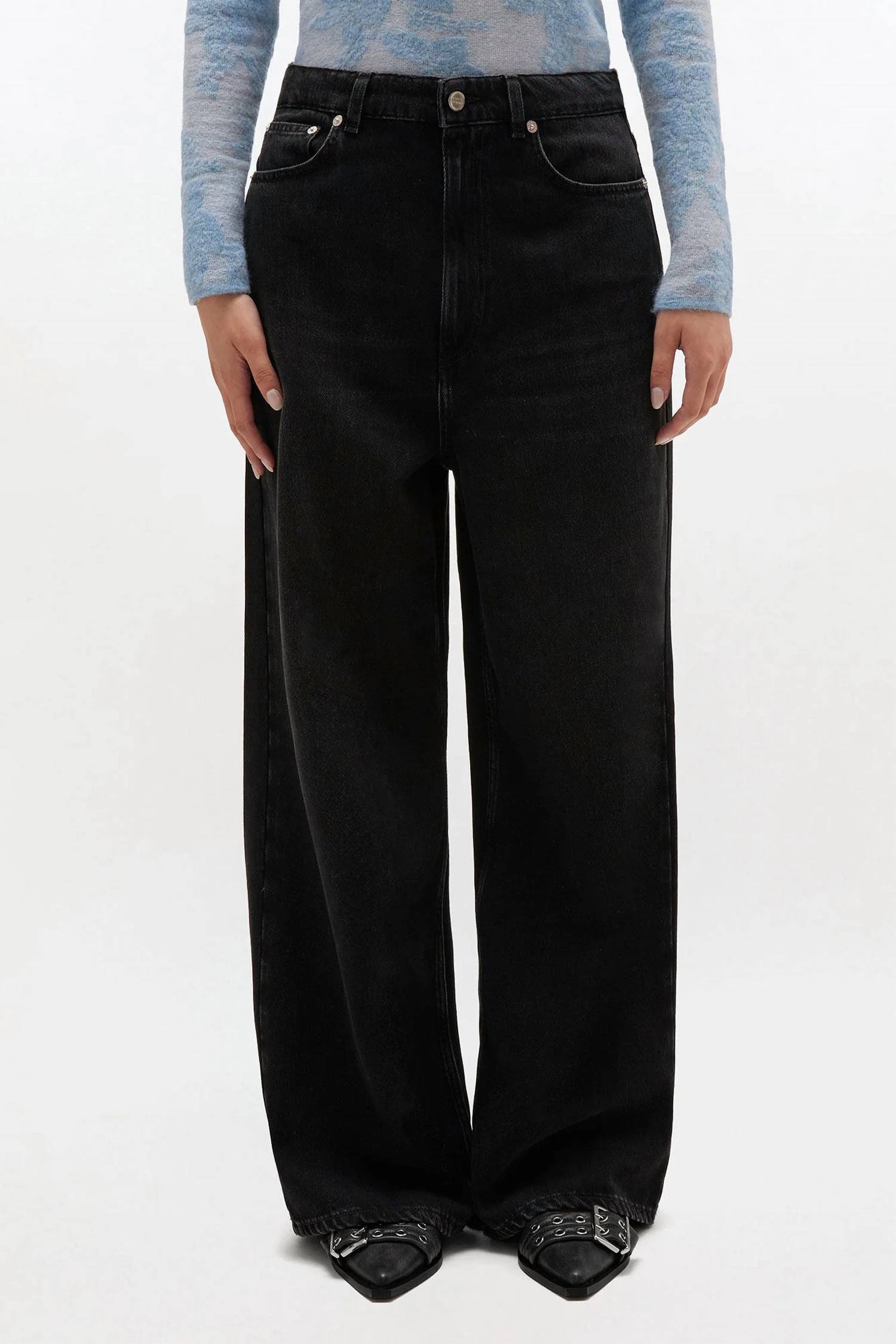 Ganni - Soft Rigid Denim Baggy Jeans