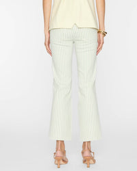 FRAME Reboot Crop Jeans in seamist stripe - women's pants - detail view