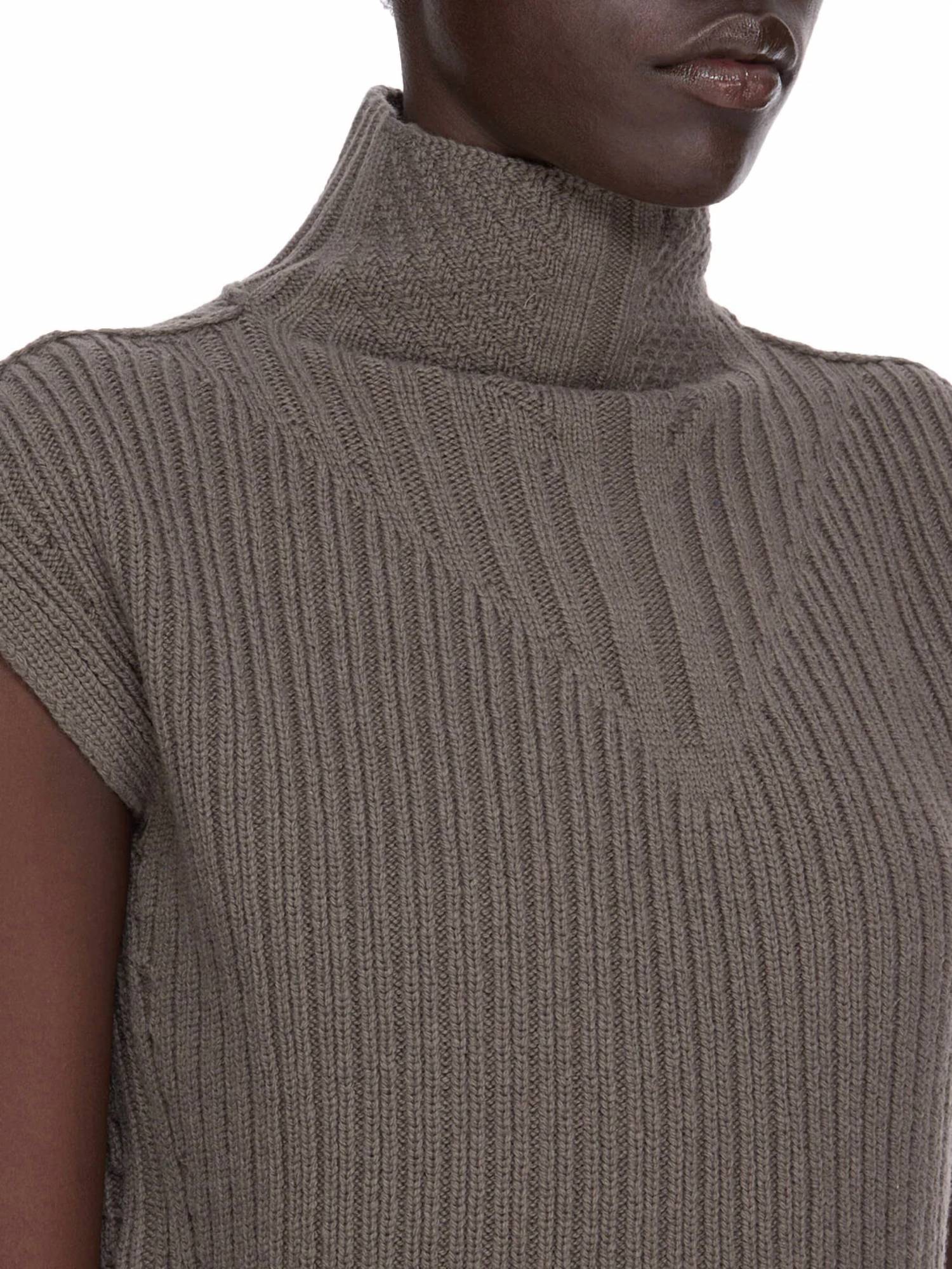 Rick Owens - Maglia Sleeveless Turtleneck Top