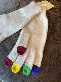 Sweet Turns - Women's Rainbow Texting Knitted Glove