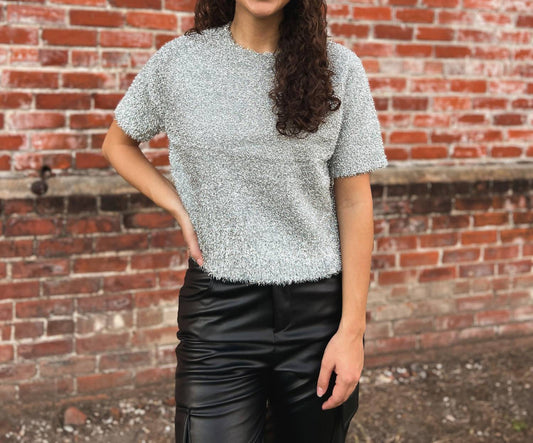 Design History - Adeline Short Sleeve Sweater Top