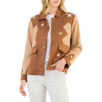 Thml - Star Embellishment Suede Jacket