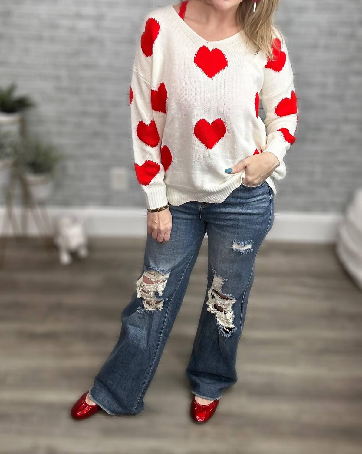 And The Why - I Heart You Sweater