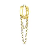 Kikichic - Women's Double Chain Huggies Hoops