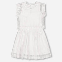 Deux Par Deux - Girl's Bi-material Mesh Dress