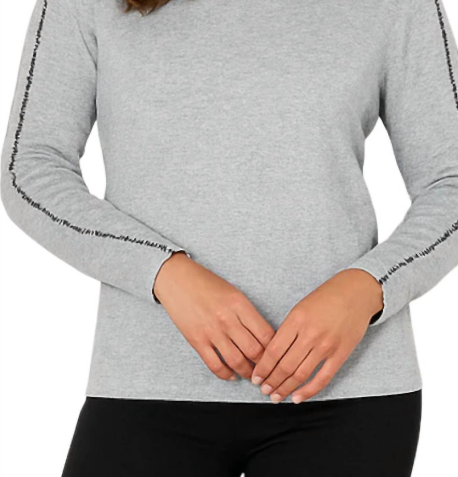 French Kyss - Braided Sleeve Tunic Top