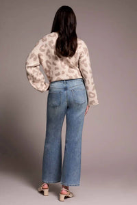 Tribal - Brooke High Rise Super Straight Rhinestone Jeans