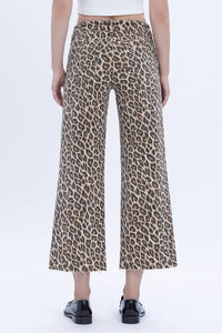 Loveret - Wild Leo High Rise Crop Wide Leg Jeans