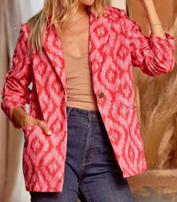 Andree By Unit - Fun Patterned Blazer - Plus
