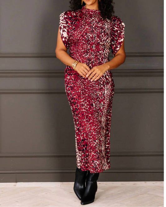 Astrid - Abstract Print Dress