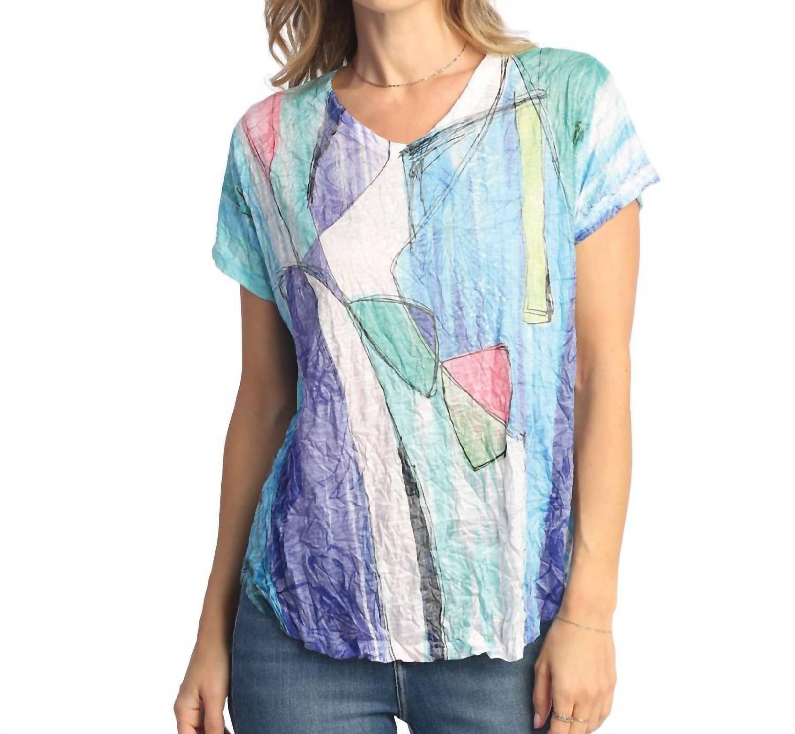Jess & Jane - Freshia Crushed Dolman Sleeve Top