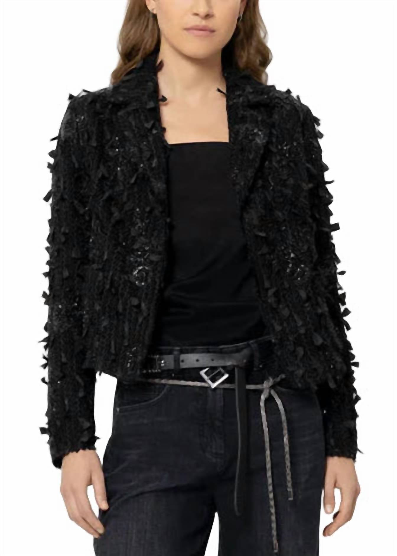 Luisa Cerano - Women's Glam Drop Tweed Blazer