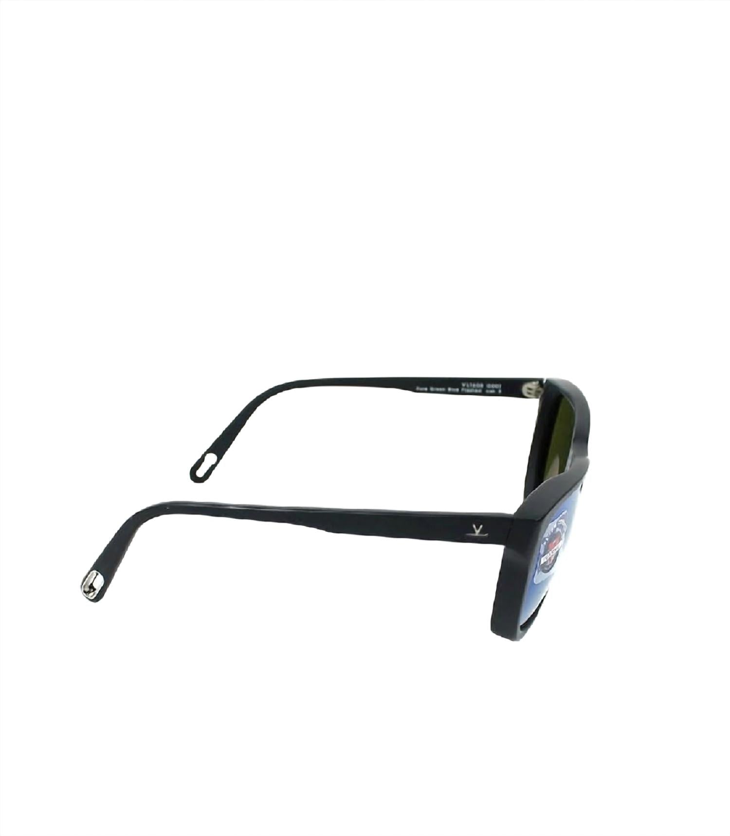 Vuarnet - Unisex VL1608 Alain Sunglasses with Pure Green Blue Flashed Glass