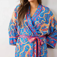 Printfresh - Octopus Isle Satin Robe
