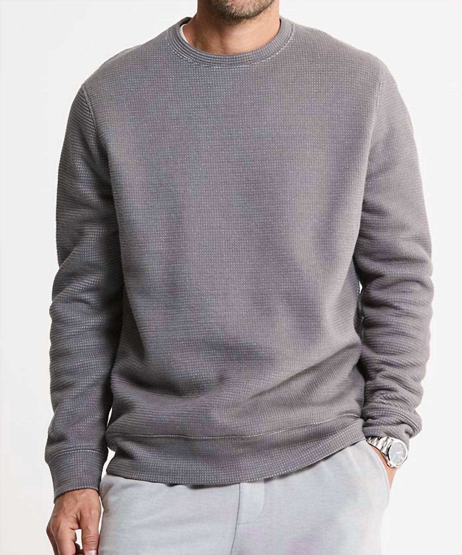 Jachs New York - Sherpa Lined Crewneck Sweatshirt