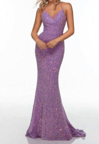 Alyce Paris - Strappy Back Sequin Prom Gown