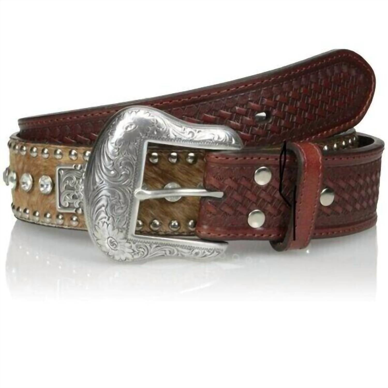 Nocona Boots - Men's Western Clear Bar Bling Belt
