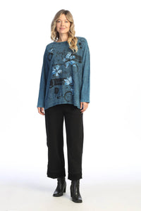 Jess & Jane - Mineral Washed Rib Contrast Top
