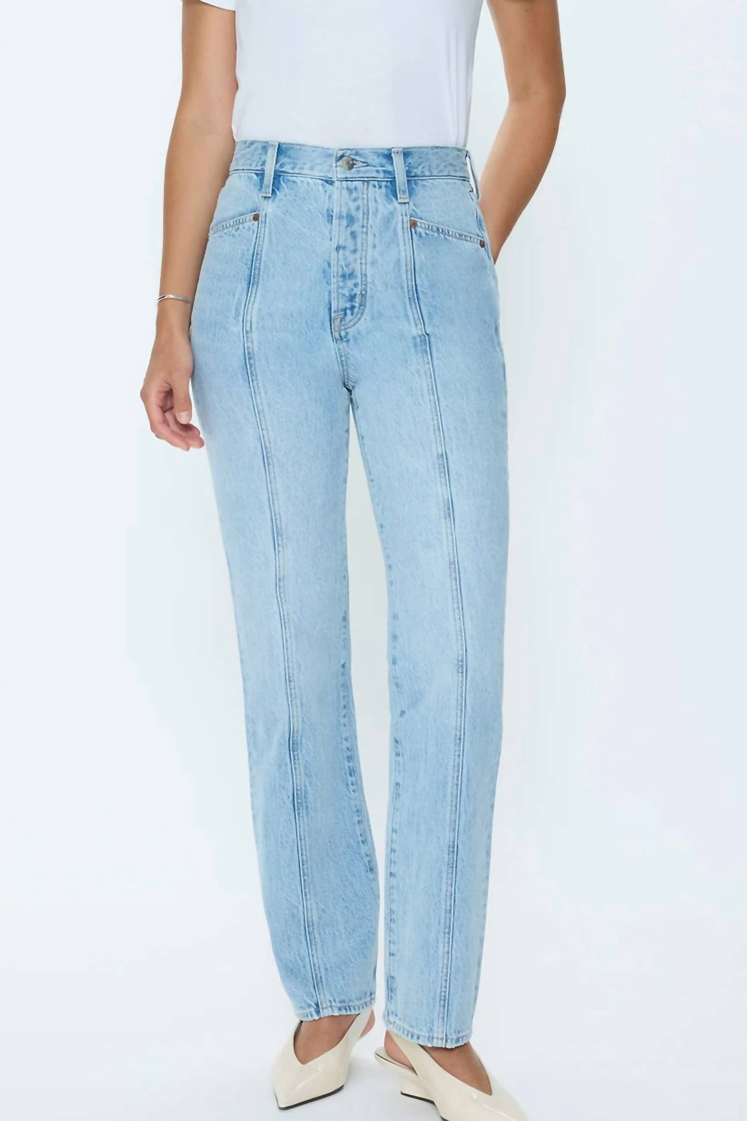 Pistola - Cassie Super High Rise Straight Leg Jeans