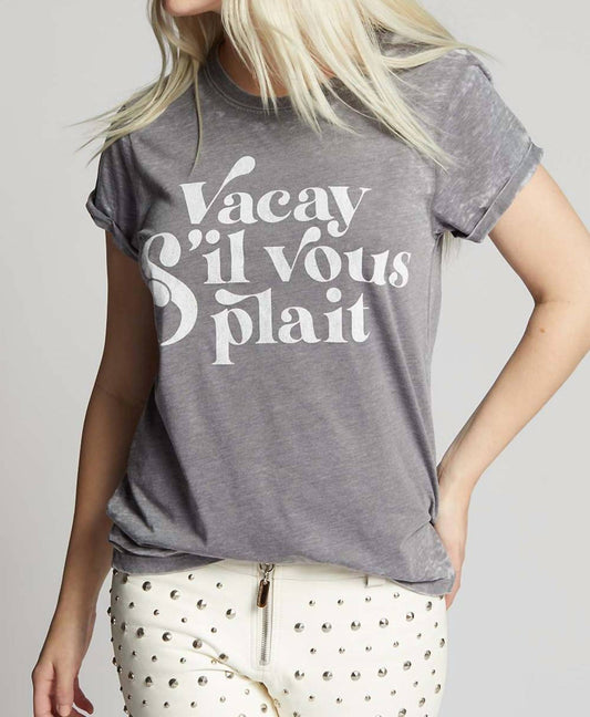 Recycled Karma - Vacay S'il vous plait Burn Out Tee