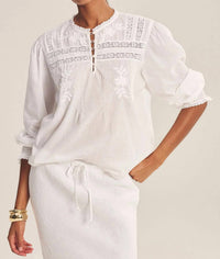 Velvet By Graham & Spencer - Cotton Lace Byrdie Top