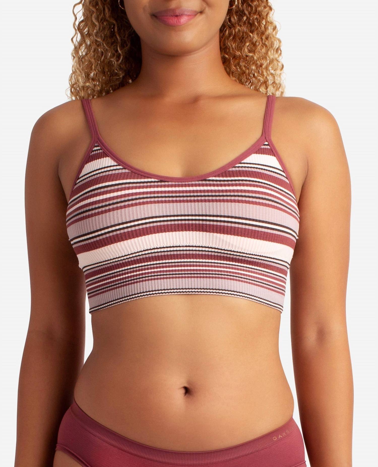 Danskin - 2-pack Stripped Seamless Lounge Bra