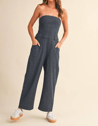 Klesis Pinstripe Pants Jumpsuit in denim - women's pants