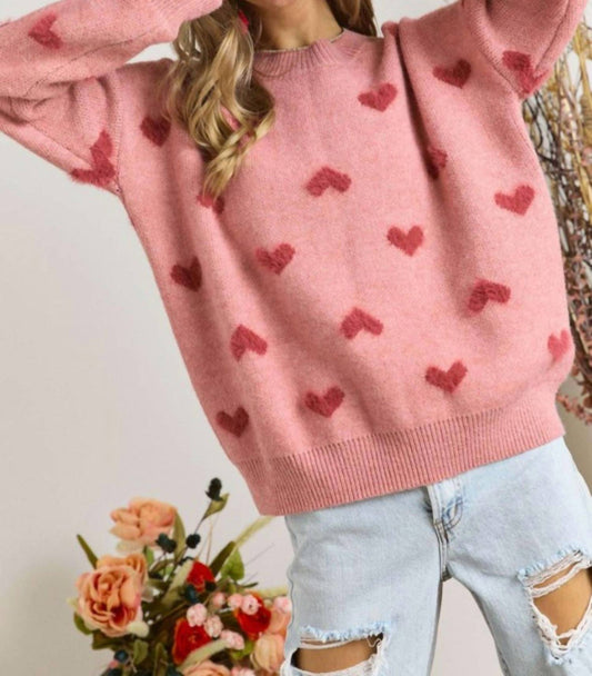 Adora - LOVELY HEART SWEATER