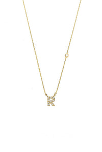 Tai Jewelry Women's Initial R Necklace in gold - women's jewelry