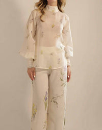 Kleid - Fiona Bubble Sleeve Blouse