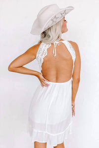 Surf Gypsy - San Fran Frills Crochet Dress