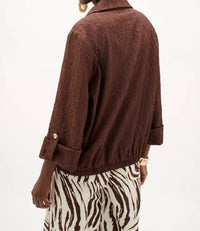 Joseph Ribkoff - Bomber Jacket With Funnel Collar