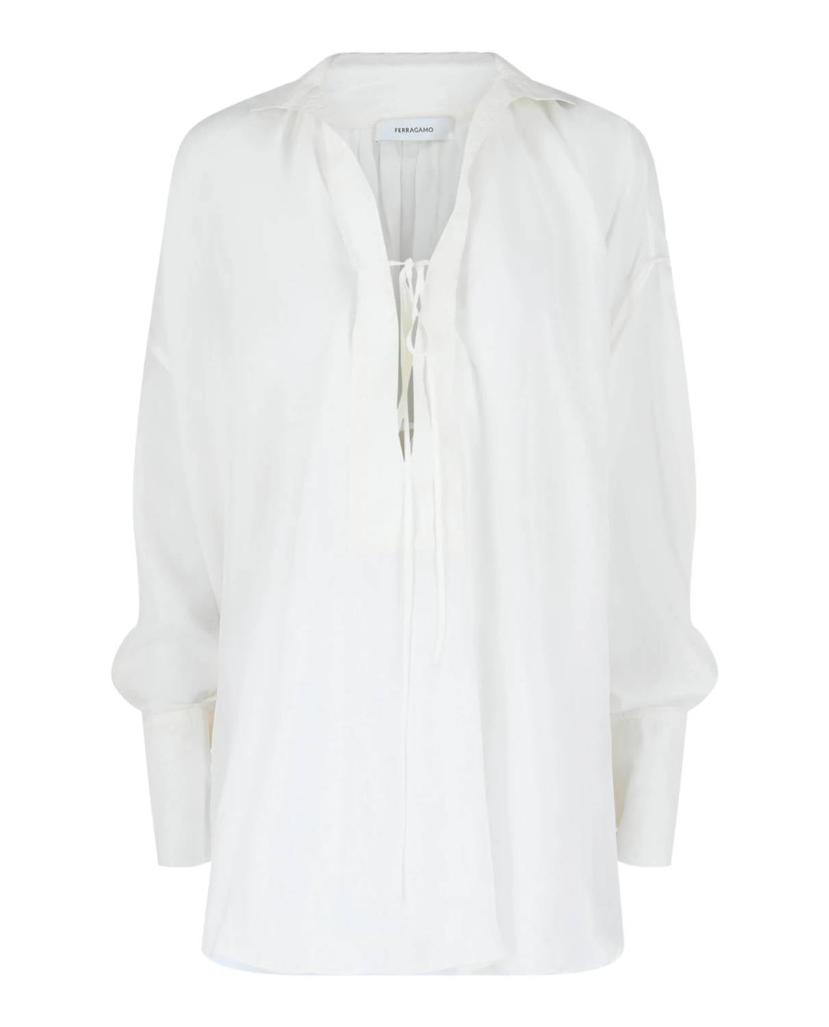 Salvatore Ferragamo - Women's Silk-blend Tunic Top
