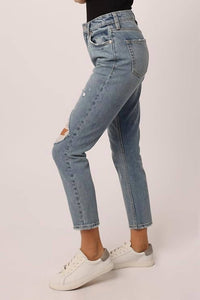 Dear John Denim - Roxie High Rise Cropped Mom Jeans