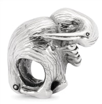 Trollbeads Kiwi Bird Sterling Bead in silver - women's jewelry