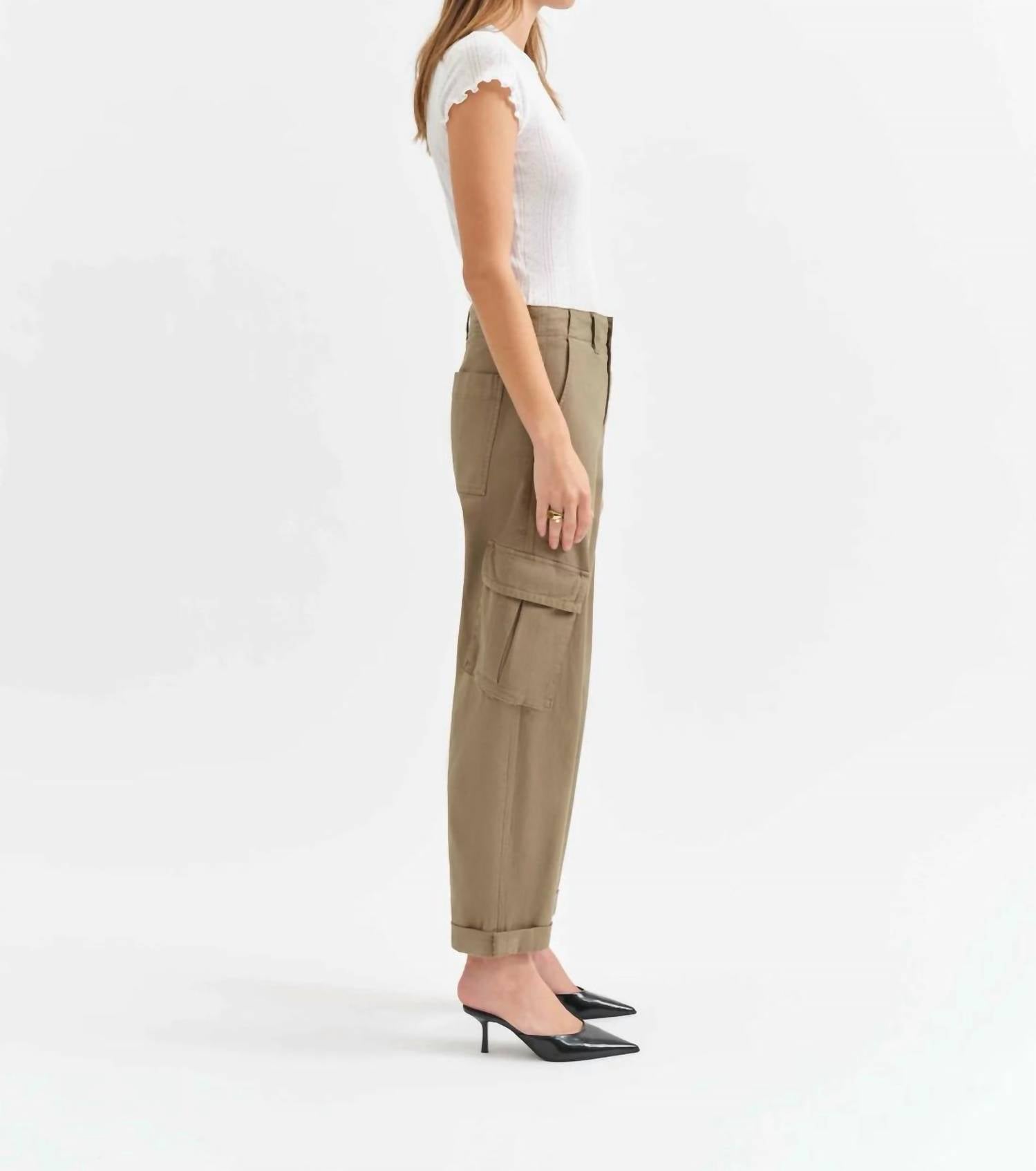DAZE Squad Cargo Pant in thicket - women's pants - alternate view