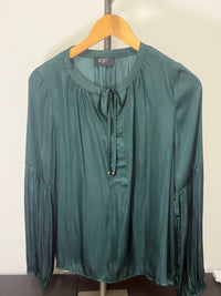 Reset By Jane - Long Sleeve Neck Tie Blouse