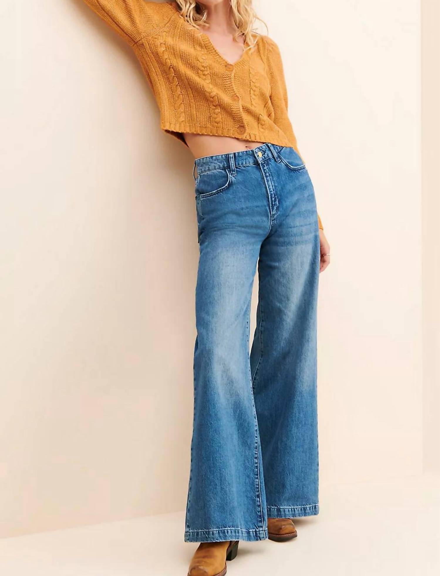 525 America - America Cable Knit V-neck Cardigan