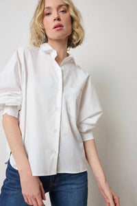 Lilla P - Dolman Sleeve Button Down Top