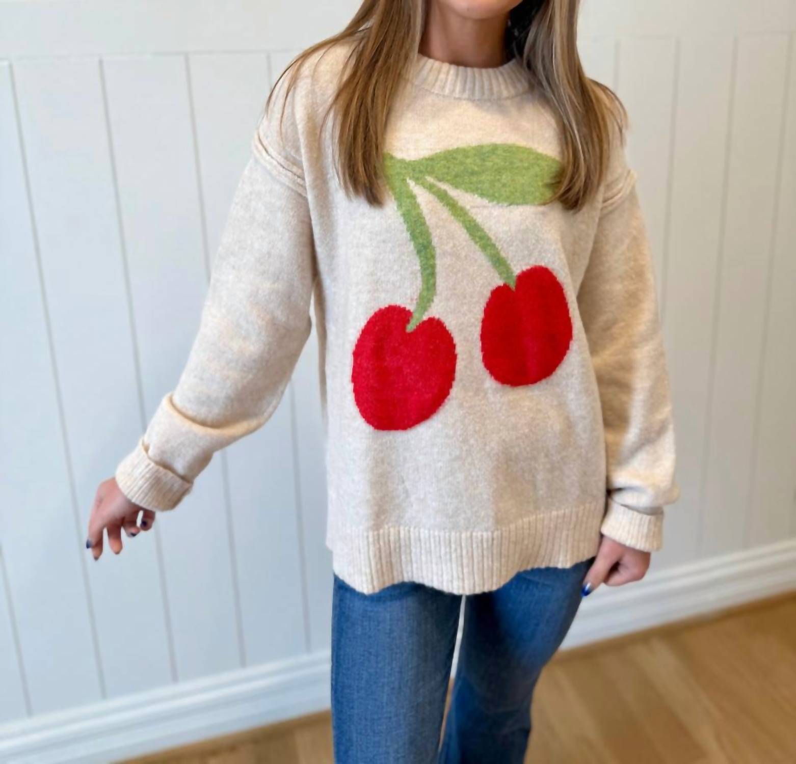 Staccato - Cherries Lightweight Sweater