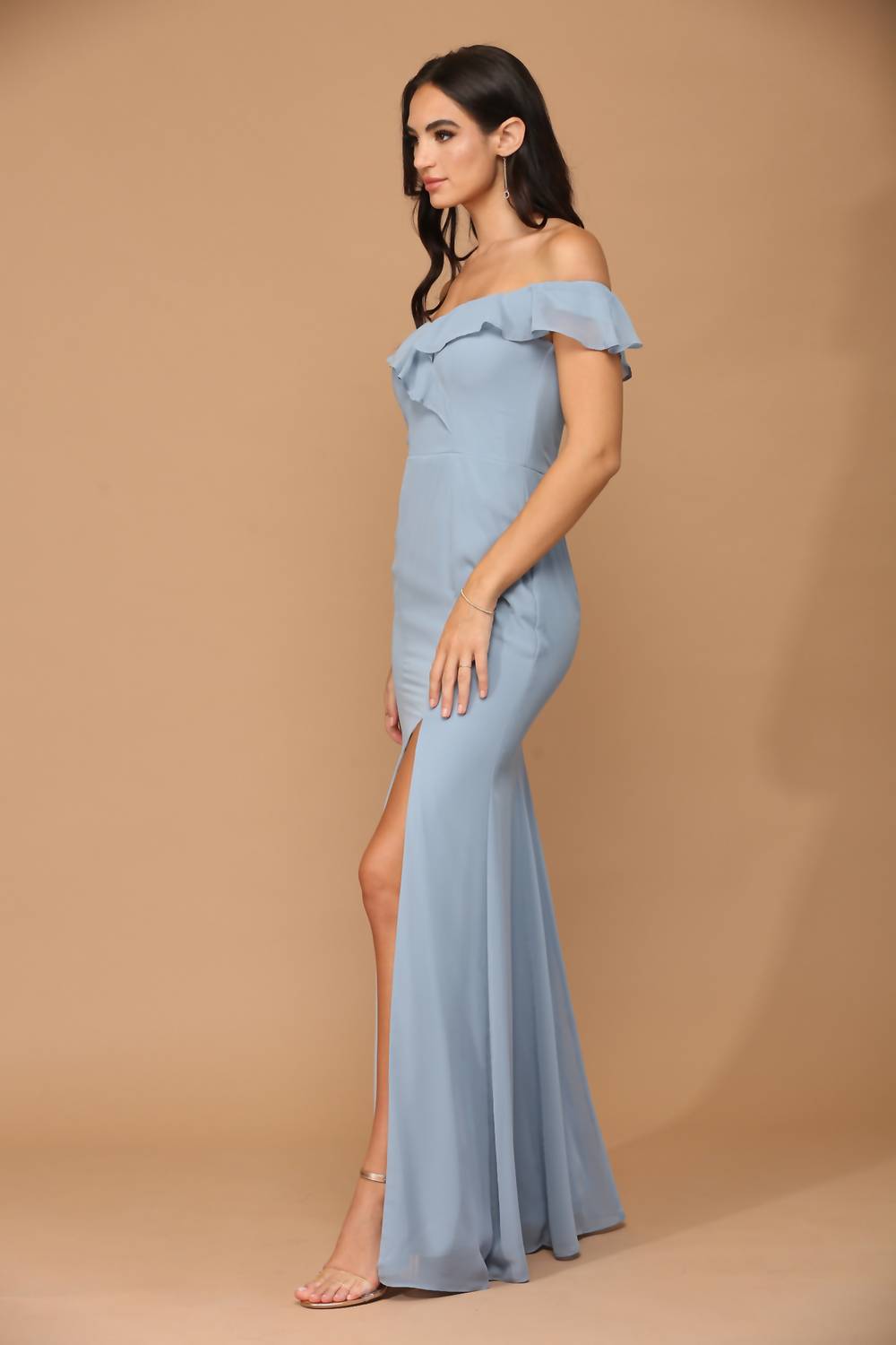 Eva - Long chiffon dress