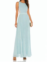Sachin & Babi - Pleated Chiffon Cross-back Dress
